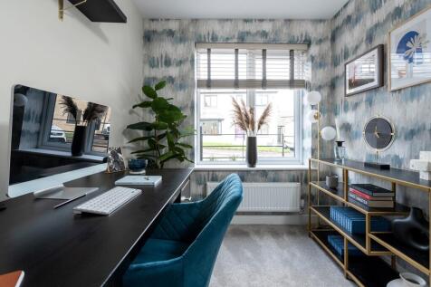 A calm, comfortable space ideal for working from home or studying