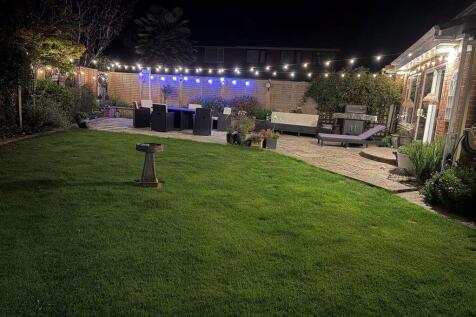 Garden with lights