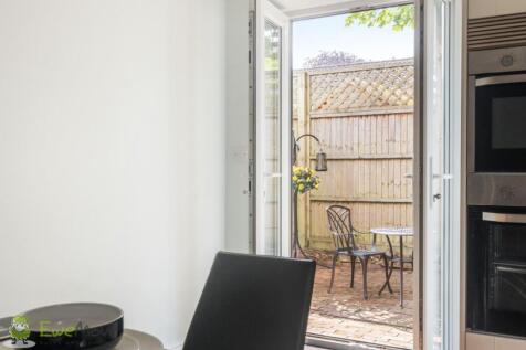 Garden view from dining area
