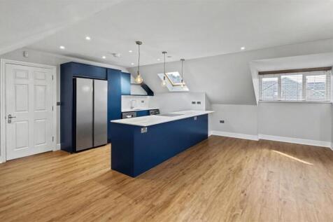 Open-plan living, dining and kitchen space
