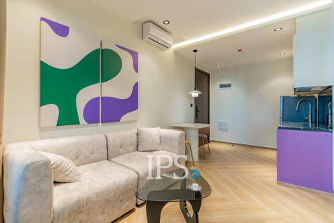 1 Bedroom Condo For Rent - Time Square 306, BKK1, Phnom Penh