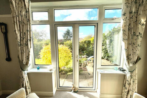 French doors open...