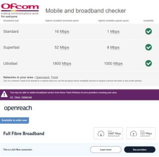 Mobile and Broadband Checker