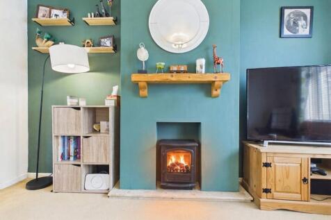 Living Room with fire on
