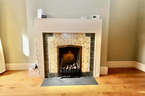 Dining room fireplace