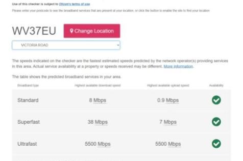 Broadband Checker 50 Victoria Rd July 2026