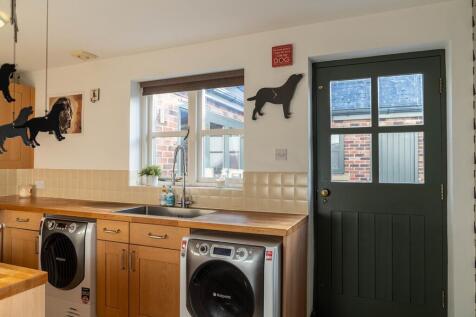 Utility room with side access