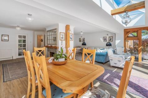 Oak framed dining - with garden views