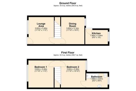 9 Castle Road, Kirby Muxloe, Leicester Floor Plan.