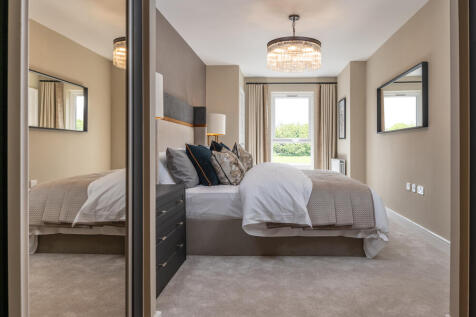 Main bedroom of a Redrow apartment