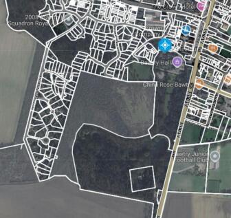 Bawtry Hall Woodland aerial photo with title bou