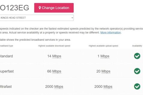 Broadband Speeds