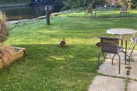 Beautiful canal side gardens