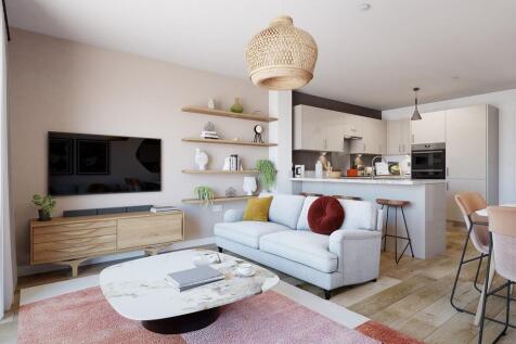 Open-plan living with double doors to the garden