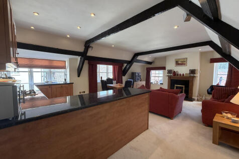 Open plan living room with double aspect