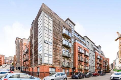 Modern apartment block with stylish balconies...