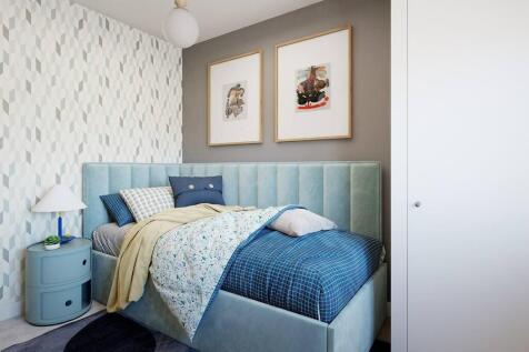 The fourth bedroom is well-suited to a child or home office