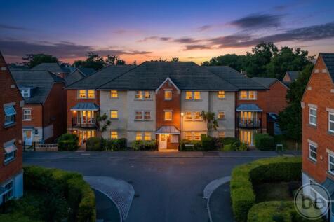 Elevated view at dusk