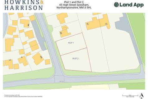 Land App- illustration of plots- 45 High Street, S