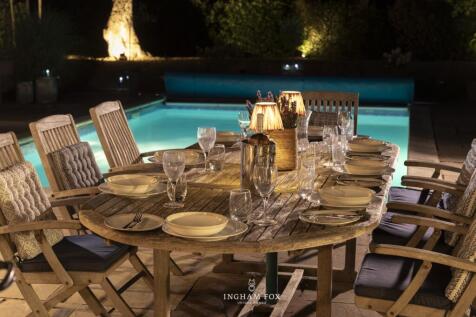 Entertaining by the pool