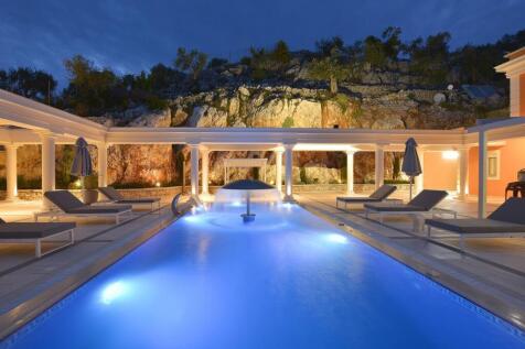 Evening shot of pool