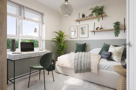 Bedroom 2 could be used as a home office or dressing room