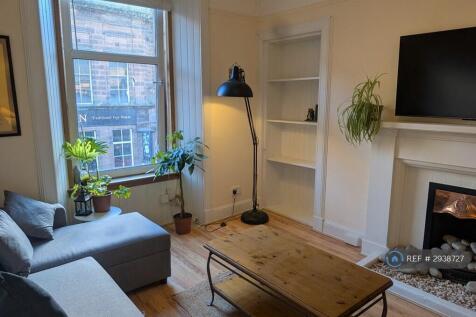 Living Room With Built-In Bookshelf