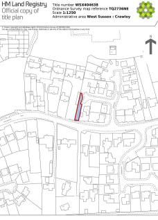 Land on the west side of 17 Haversham Close, Crawley RH10 1LB