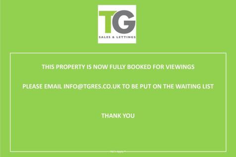 FULLY BOOKED ON VIEWINGS