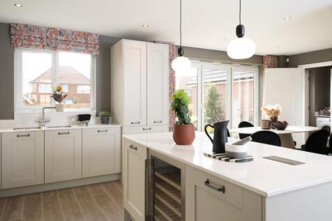 Kitchen island of the Harrogate, a 4 bedroom house
