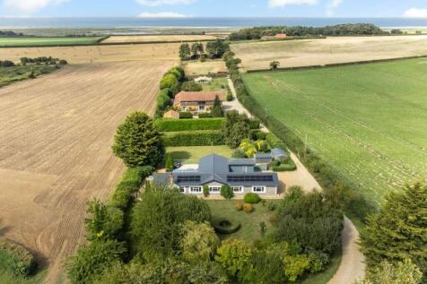Sweeping aerial view of Rectory Hill Cottage with 