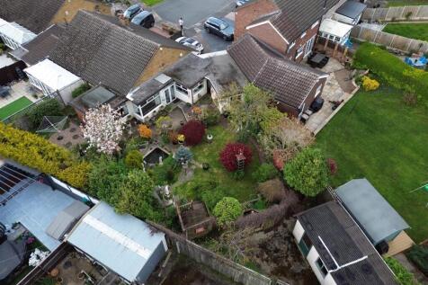 Garden drone shot