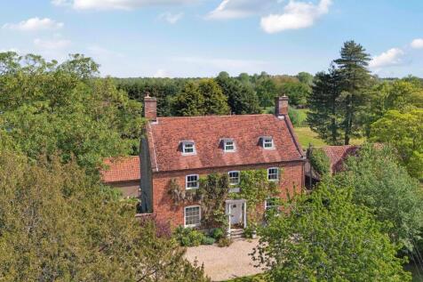 Grange Farmhouse, Hengrave [Aerial Front Elevation