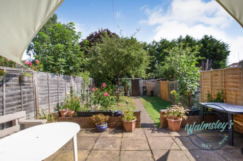 Rear gardens with garage to rear