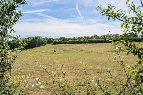 View over fields to the rear