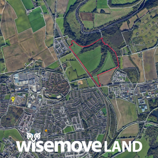 Aerial overview of land