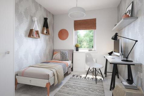 The third bedroom is ideal for a child's room or study