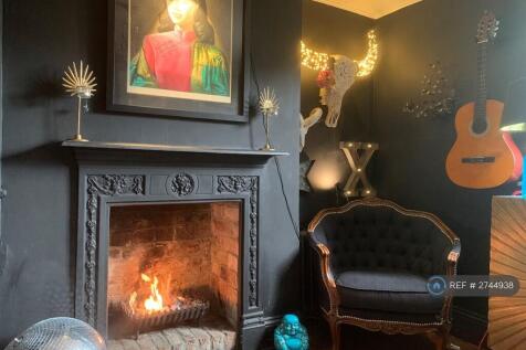 Living Room With Open Fire  
