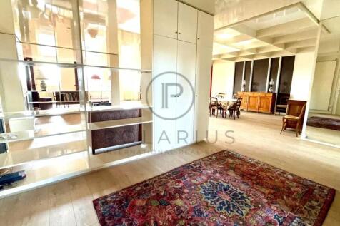 Spacious living area with modern design and ample 