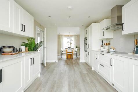 The open plan kitchen and dining area makes entertaining easy