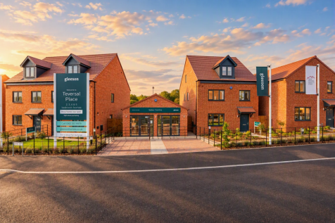 CGI Street scene of Teversal Place, Sutton-in-Ashfield