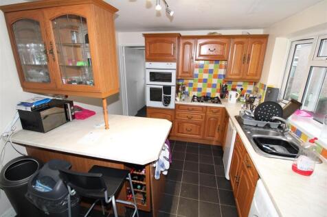 Bright kitchen with ample counter space...