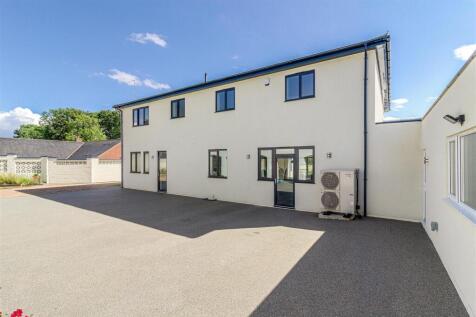 New House, Staverton Rear aspect and terrace