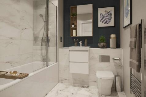 How your bathroom may look in a light palette
