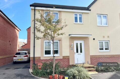 3-bed semi-detached on Garnet Road, Bridgwater, TA6, £1,450/mo
