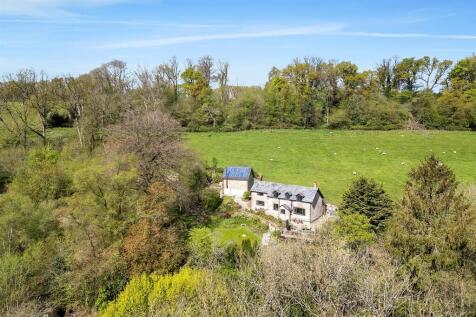 Drone shot of property