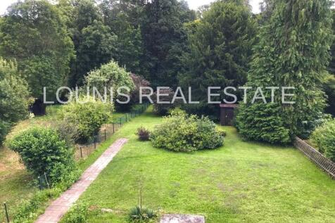 Gartenaussicht vom Balkon auf der Südseite