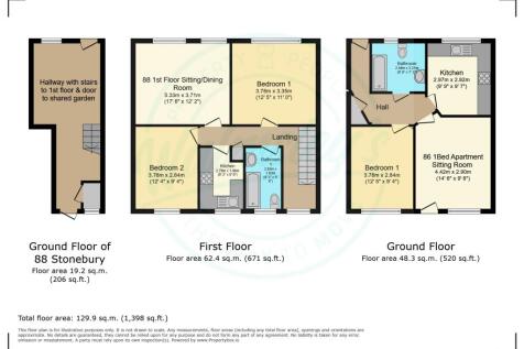 2D_Plan_1 - Ground floor &amp; 1st floor (88), Ground 