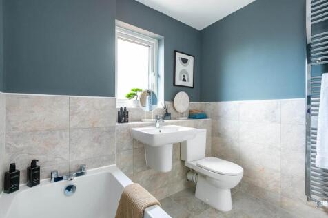 A family bathroom completes the home