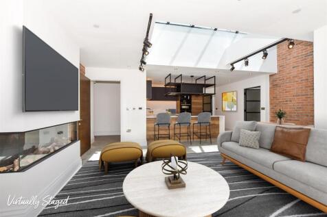 Virtually Staged Lounge Kitchen